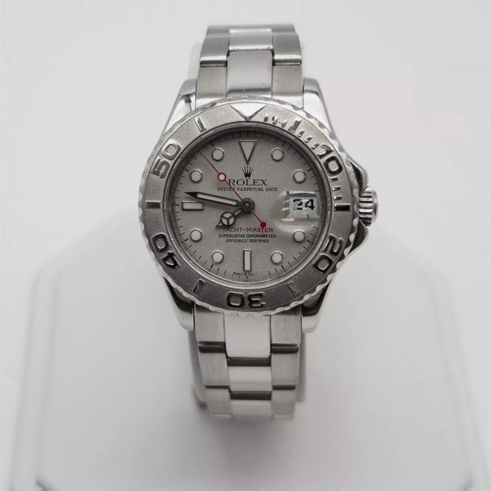 WOW! Ladies Rolex Yacht Master Platinum Rare Watch! Wow!